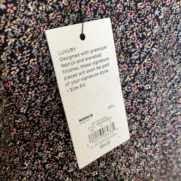 Mens floral dress shirt - Picture 4 of 6